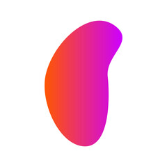 abstract gradient shape design isolated