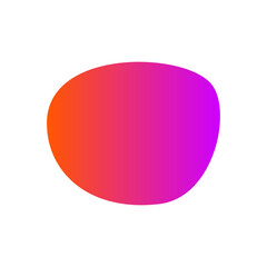 colorful gradient abstract shape element