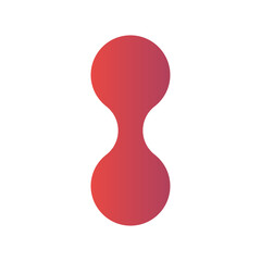 futuristic red shape design element 