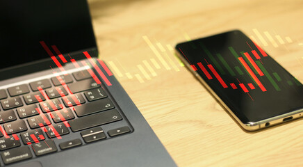 Stock market analysis, investment trends that aim for profit with computer systems.