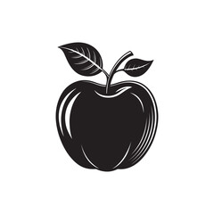 Apple silhouette clip art