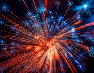 July 4th Fireworks Macro - Close Up 