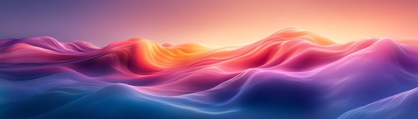 A mesmerizing display of textured gradients flowing in soft, looped curves, creating a sense of tranquility and visual harmony.
