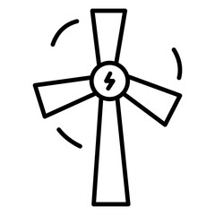 Obraz premium Windmill lineal
