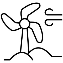 Obraz premium Windmill lineal