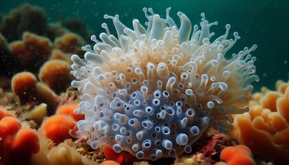 Tunicate Sea Squirt Filtering A tunicate actively filtering wate