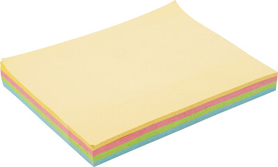 Colorful sticky notes stack