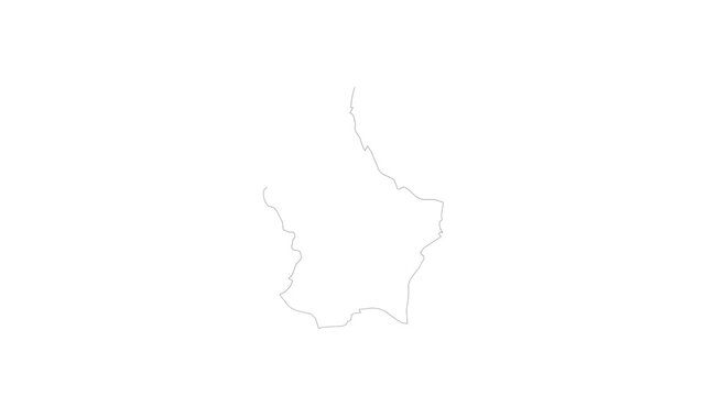 Luxembourg Map Animation 