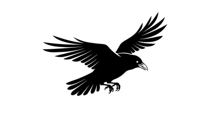 Obraz premium Flying animal. black and white style. for design and background