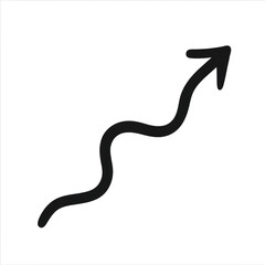 snake on white background