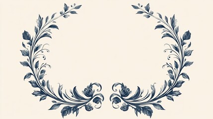 Round decorative border frames on a transparent background, ideal for vintage label designs