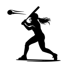 baseball player hitting ball