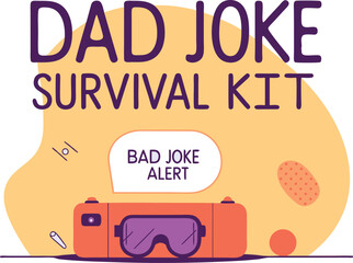 Dad Joke Survival Kit - Printable Father's Day Gift Set, Funny Dad Appreciation Card, Custom Humor-Themed Present for Dad, Best Dad Ever
