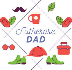 Celebrate Dad - Custom Father's Day Card Template, Printable Dad Appreciation Design, Heartfelt Father's Day Greeting, Party Invitation