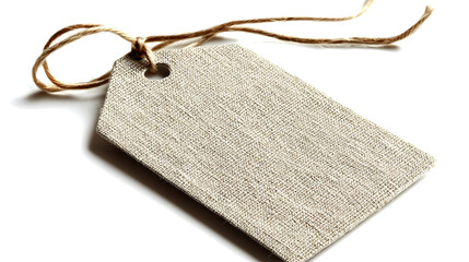 A tag with a brown string attached to it. Generated using AI.