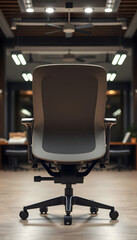office chair sitting on top of a hard wood floor