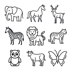 A vector set of Animals