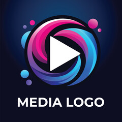 Media Logo Design Vector File