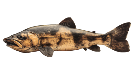  salmon fish isolated on white background