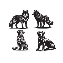 Dog Vector Silhouette Set

Black and White Dog Icon Collection

Minimal Dog Silhouette Illustration