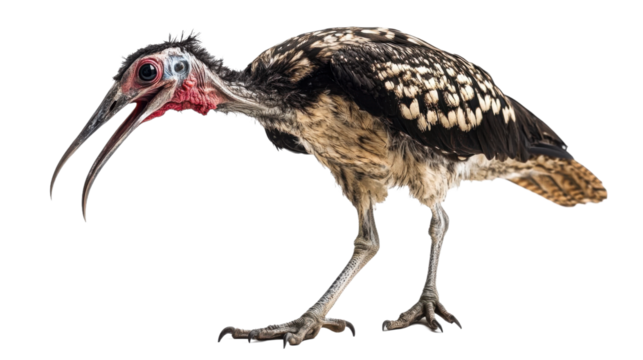 Terror bird isolated on white background