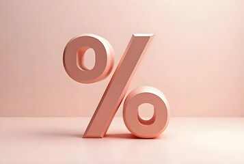  percentage symbol on a clean background emphasizes discounts in marketing materials accurately