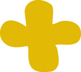 Abstract flower shape, Floral Shape Element, Minimal  decoration vector illustration