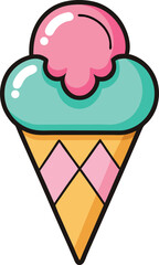 Heart-Shaped Ice Cream Cone