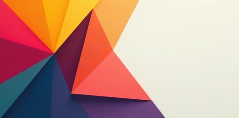 Minimal geometric shapes with sharp lines and simple colors forming a basic shape , geometrics, shapes