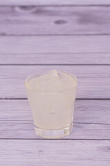 Sweet, colorful jelly made from fruit syrup.