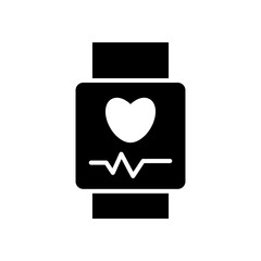 Smartwatch glyph icon