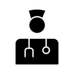 Nurse glyph icon