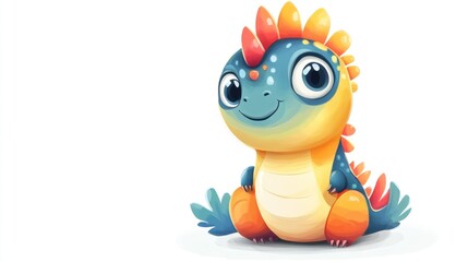 Cute cartoon dinosaur (69)