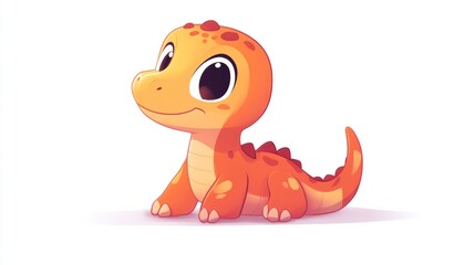 Cute cartoon dinosaur (127)