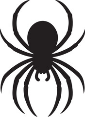 Illustration vector of black spider