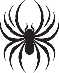 Illustration vector of black spider