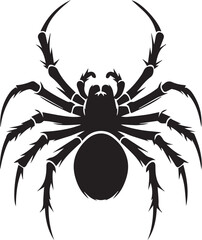 Illustration vector of black spider