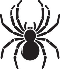 Illustration vector of black spider