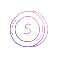 Obraz premium Dollar Sign icon vector stock illustration