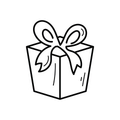 Gift Box icon vector stock illustration