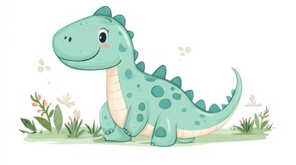 Obraz premium Cute dinosaur illustration (15)