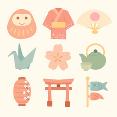 set of furniture icons