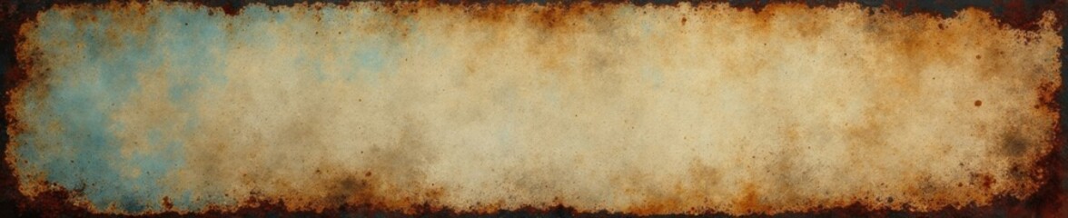 Distressed metal frame with faded family photo, antique frames, classic decor