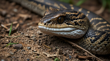 Venomous Viper - Reptile Snake Photo Series,generative.ai

