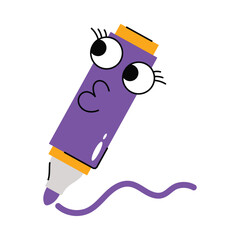 Marker color Vector Sticker. Eps 10 File 