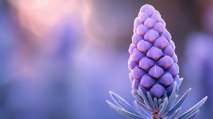 Serene Lavender Flower Cone in Soft Focus