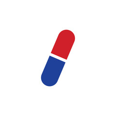 medicine capsule icon isolated 