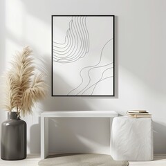 Abstract Line Art Print