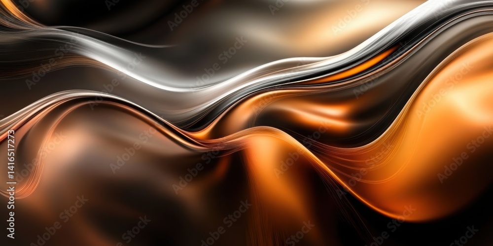 Poster distorted and wavy gradient design for an abstract backdrop.