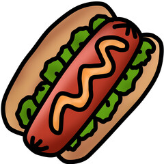 sausage,There are many varieties of sausages including white German sausages, sausages, grilled sausages, hot dogs, and condogs.